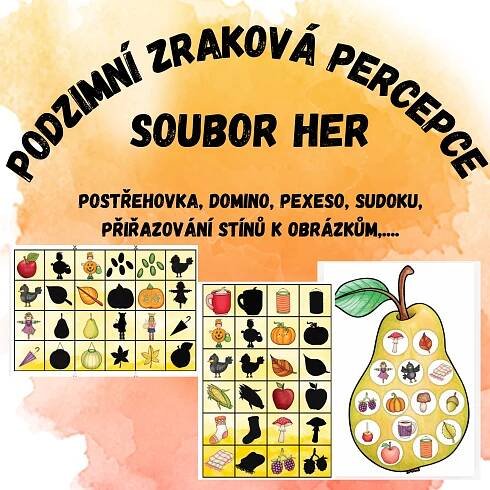 Podzimní zraková percepce - soubor her | Inspirace (nejen) do školky