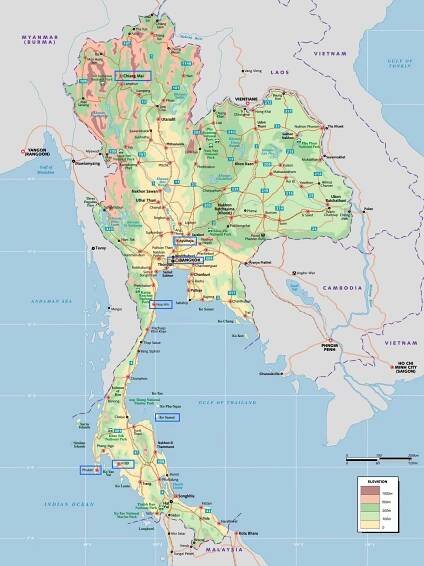 Maps of Thailand | Detailed map of Thailand in English | Tourist (Travel) map of Thailand | Road map of Thailand | Political
