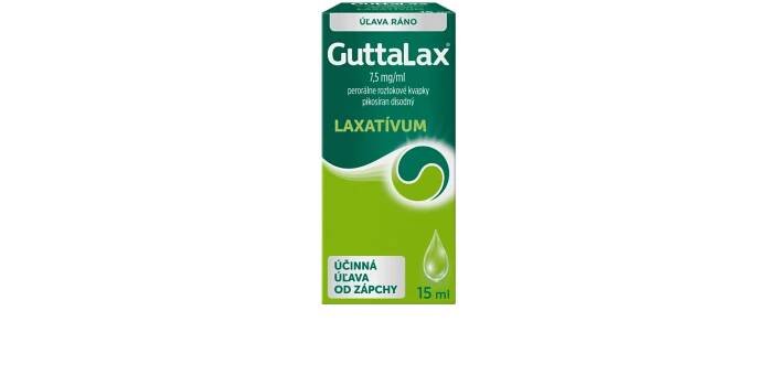 Guttalax kvapky 7,5 mg/ml 15 ml 1×15 ml, kvapky