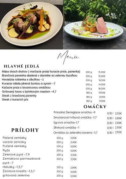 Cenník - P&A Catering