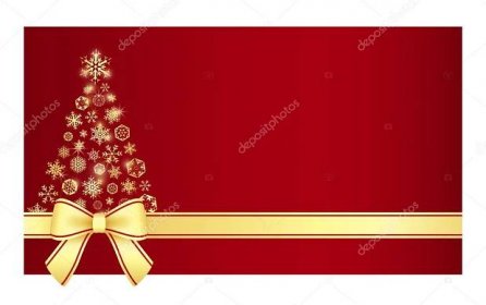 Luxusní vánoční certifikát se vánoční strom složen z vloček