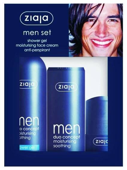Ziaja Yego Men shower gel 300 ml + cream 50 ml + antiperspirant 60 ml, cosmetic set