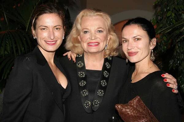 Actors, Xan Cassavetes, Gena Rowlands and Zoe Cassavetes attend a dinner celebrating the publication of "Gucci by Gucci" and their 85th Anniversary at the Bel Air Hotel on October 25, 2006 in Beverly Hills, California.