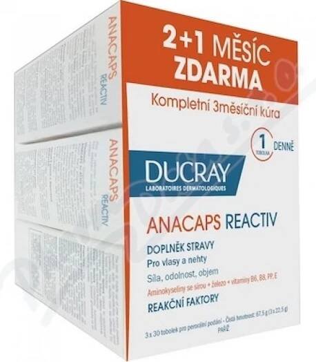 DUCRAY Anacaps Reactiv 3 x 30 tablet