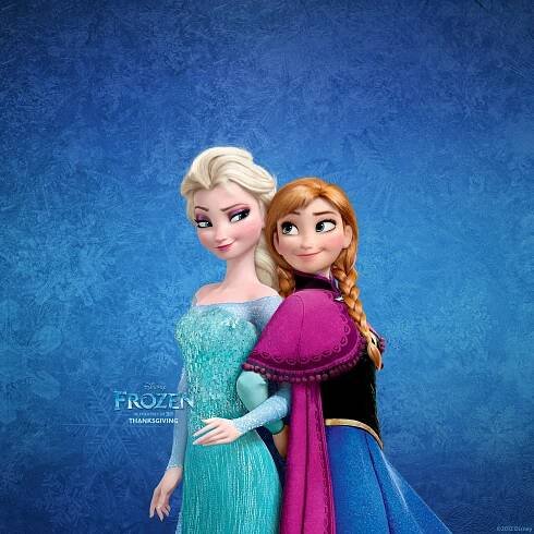 Omalovánka Disney Elsa ukazuje své schopnosti Anně k vytištění - Waouo.com