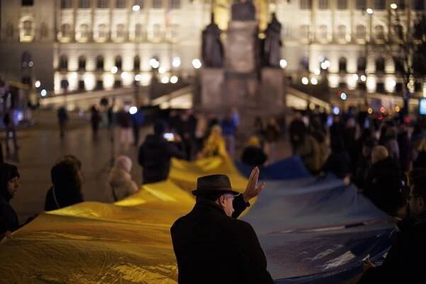 Demonstrace na podporu Ukrajiny • RESPEKT