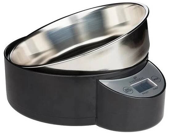 Eyenimal Pet Bowl s váhou černá 1,8 l