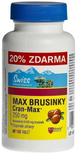 Swiss Max Brusinky Cran-Max 8500 mg 90+18 tablet