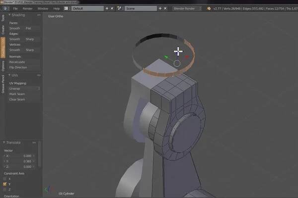 Praktický trénink pro začátečníky v Blenderu - 4.1 Robotická paže: Část 1
