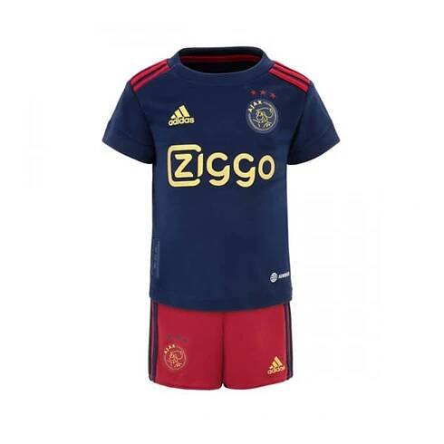 AFC Ajax Dres Venkovní Fotbalové Dresy pro Děti 2022-2023 Krátký Rukáv