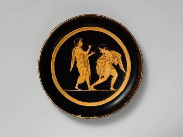 Terracotta plate, Attributed to Paseas, Terracotta, Greek, Attic 