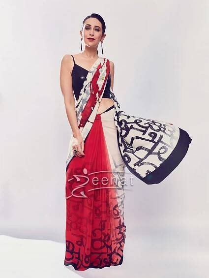 Karisma Kapoor in Satya Paul Saree – Zeenat Style