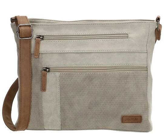 Šedá dvoubarevná crossbody kabelka "Melissa"