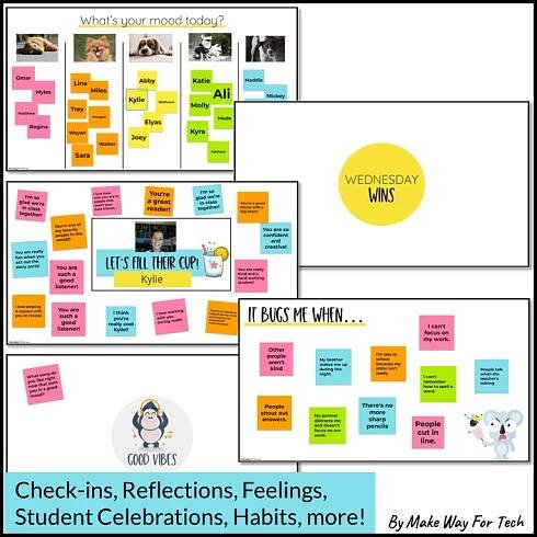 Jamboard Templates for Teachers that Make Social Emotional Learning Fun + Easy To Fit Into Your Day - Make Way For Tech