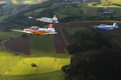 Formace cvičných letadel Zlín Trenér | Historic Flight