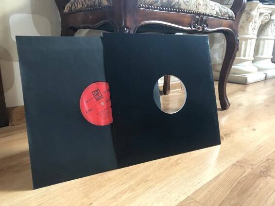 Vnější náhradní kartonové obaly na vinyl vinylové desky LP 12"s otvorem 10x Stav balení originální