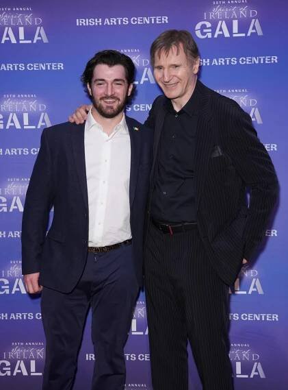 Daniel and Liam Neeson attend the 2024 Irish Arts Center Gala on November 15, 2024 | Source: Getty Images