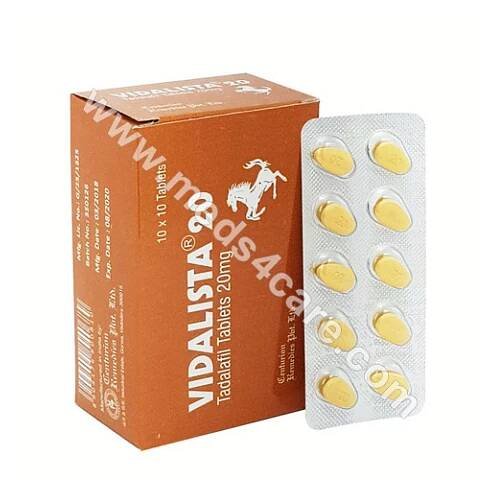 Buy Vidalista 20mg (Tadalafil) Tablet