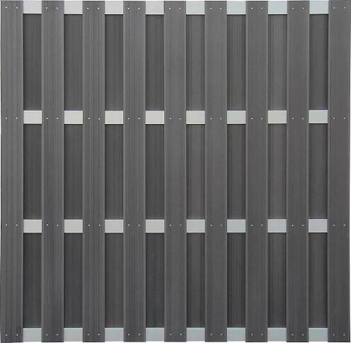 OBI Plotový prvok WPC/ALU antracitový 180 x 180 cm