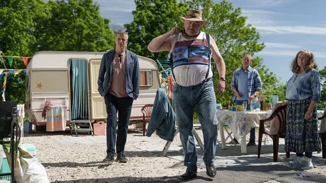 Severské vraždy - Série 5 - Smrt na střelnici - Z filmu - André Babikian, Bjarne Henriksen, Kirsten Lehfeldt