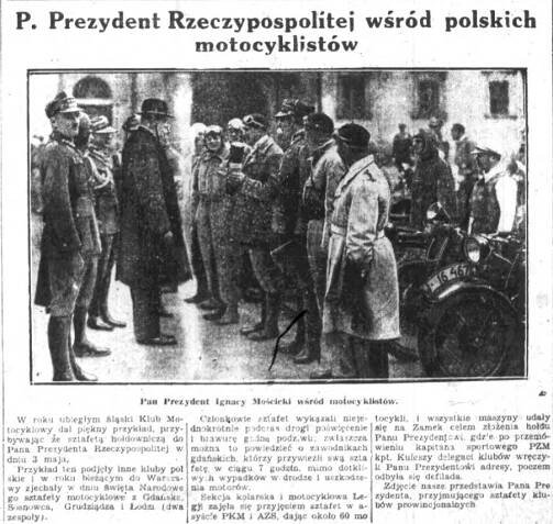 Początki motocyklowej Legii - Historia ze starej fotografii