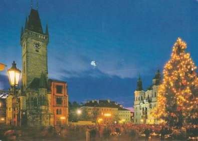 Vánoční Praha - Pohlednice místopis
