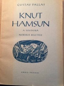 Kniha Knut Hamsun a soudobá norská beletrie - Trh knih - online antikvariát