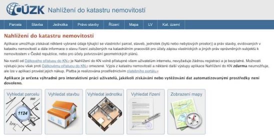 Vyhledávání informací z Katastru nemovitostí na nahlizenidokn.cuzk.cz - ADOL Monitor - dražby, exekuce, insolvence, inzerce