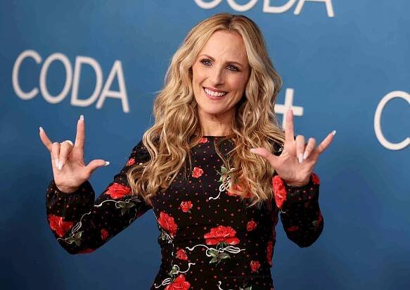 Marlee Matlin attends "CODA" Los Angeles photo call at The London West Hollywood at Beverly Hills on July 30, 2021 in West Hollywood, California.