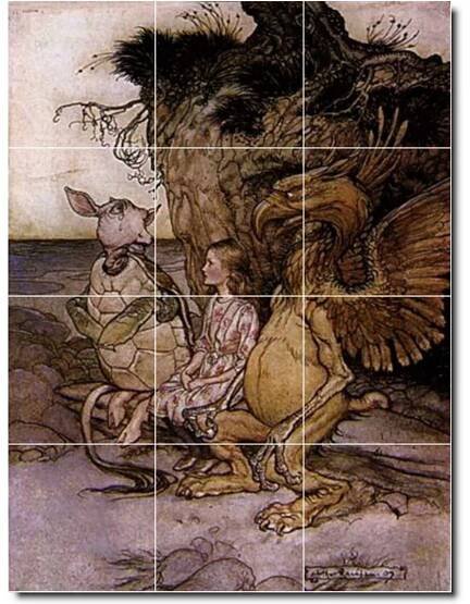 arthur rackham illustration painting ceramic tile mural p06841