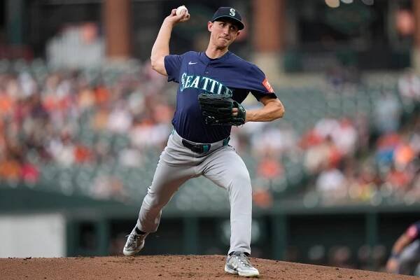 Sizzling Mariners earn eighth consecutive win as George Kirby shuts down Orioles