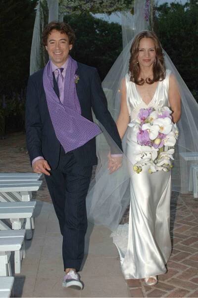 Robert Downey Jr Susan Levin wedding 2005