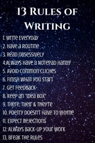 13 Writing Rules - Nerd Knows Life