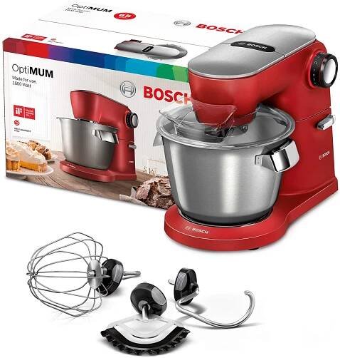 Ivo GRANDIČ - Domácí potřeby - Bosch - Bosch MUM9A66R00 kuchyňský robot 1600 W, 5.5 l červený