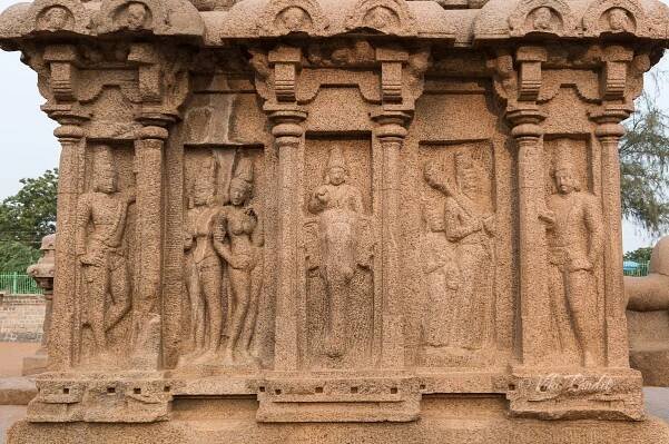 Wall Reliefs on Arjuna Rath