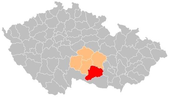 Okres Třebíč na mapě
