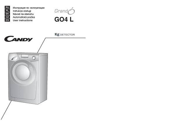 Návod k použití Candy GO4 1264 L - Zbozi.cz