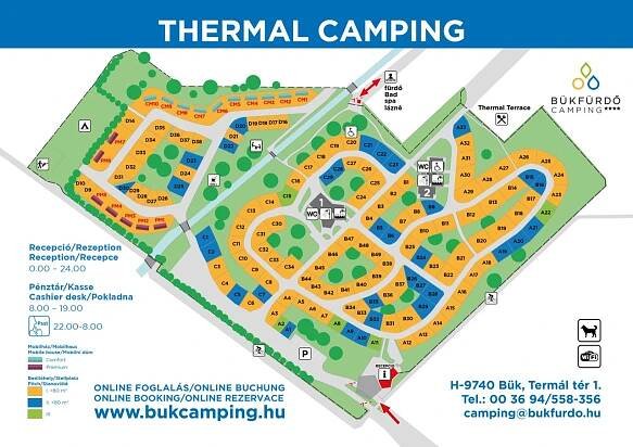 Mapa kempu | Thermal Camping, Bükfürdő
