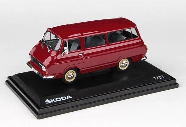 Abrex model Škoda 1203 (1974) - dodávka rubínová (1:43)