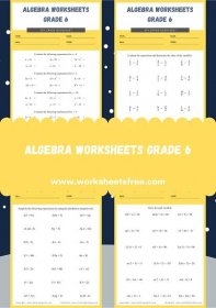 algebra worksheets grade 6