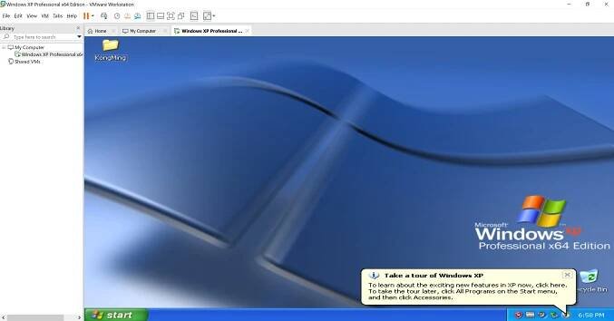 Install Windows XP VMware instance - Bo Song
