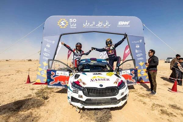 Qatar International Rally 2025 pro Nassera se Škodou Fabií RS. – Motor-Max.cz