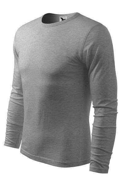 MALFINI® Pánské přiléhavé tričko Fit-T s dlouhým rukávem 119 - tmavě šedý melír z kolekce MALFINI