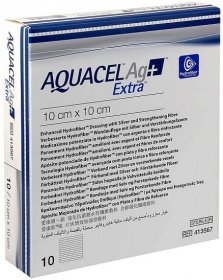 Convatec Aquacel Ag+ EXTRA 10 x 10 cm 10 ks