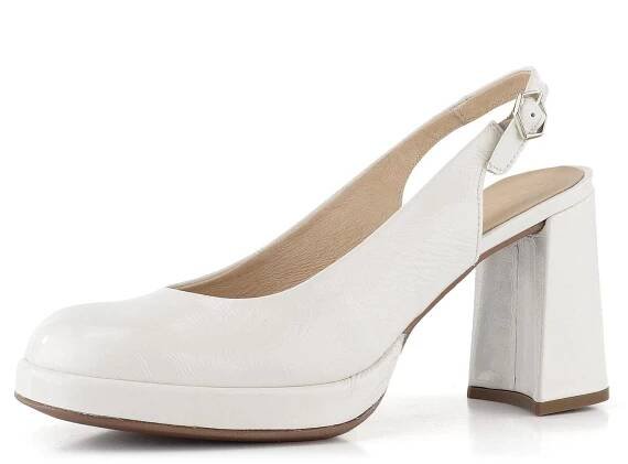 Wonders lodičky na platformě s volnou patou Offwhite H-5902