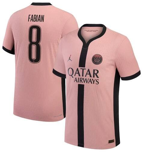 Maillot Third Match PSG Jordan Dri-FIT ADV 24/25 - Flocage Coupe Fabian  8