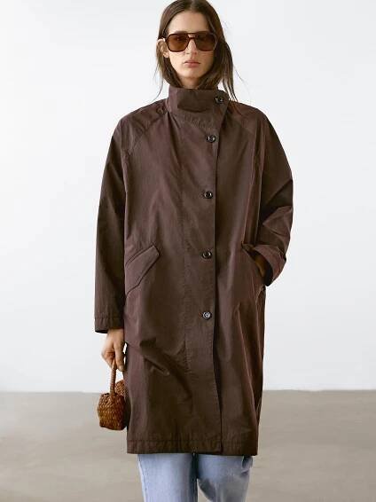 Trenčkot oversize water repellent