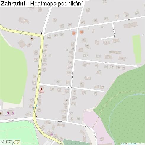 Zahradní - mapy | Kurzy.cz