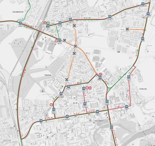 Dopravní podnik je nucen upravit jízdní řád kvůli potížím při výstavbě severovýchodního obchvatu | Pardubice ŽIVĚ