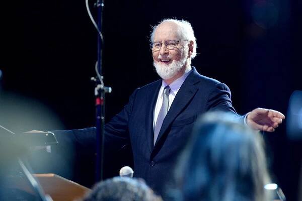 Composer John Williams performs onstage during Ambassadors for Humanity Gala Benefiting USC Shoah Foundation 